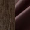 ЛДСП Дуб Венге + Экокожа коричневый